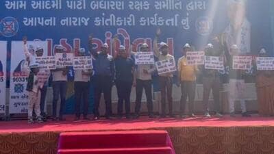 The sammelan was held under the banner of ‘AAP Bandharan Rakshak Samiti’ (AAP Constitution Saving Committee) (Sourced) The sammelan was held under the banner of ‘AAP Bandharan Rakshak Samiti’ (AAP Constitution Saving Committee) (Sourced)