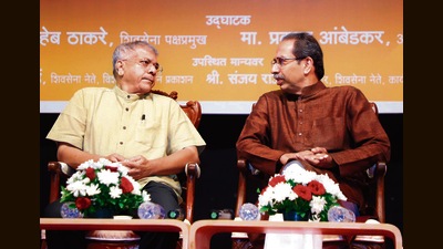 Alliance talk gains momentum as Thackeray-Ambedkar share dais Alliance talk gains momentum as Thackeray-Ambedkar share dais