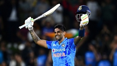 Suryakumar Yadav walked out to bat ahead of Shreyas Iyer in the 1st T20I (Getty Images) Suryakumar Yadav walked out to bat ahead of Shreyas Iyer in the 1st T20I (Getty Images)