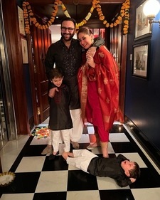 Kareena Kapoor shared this picture on Diwali. Kareena Kapoor shared this picture on Diwali.