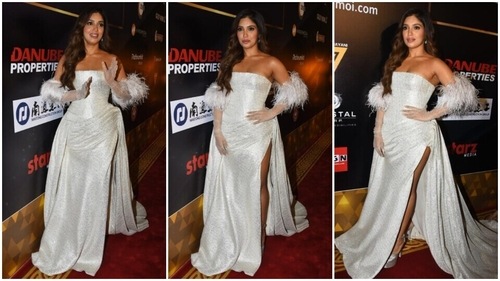 Bhumi Pednekar walks the red carpet at Filmfare Middle East Achievers Night. (HT Photo/Varinder Chawla) Bhumi Pednekar walks the red carpet at Filmfare Middle East Achievers Night. (HT Photo/Varinder Chawla)