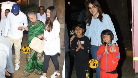 Aishwarya Rai's mother Brindya Rai, Genelia Deshmukh attended the birthday party hosted for Aaradhya Bachchan.