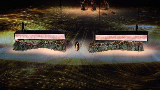General view during the opening ceremony.(REUTERS)