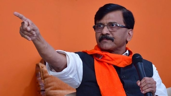 Shiv Sena (Uddhav Thackeray faction) leader Sanjay Raut. (HT PHOTO)