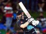 New Zealand's Kane Williamson in action during the 2nd T20I match against India, at Bay Oval New Zealand's Kane Williamson in action during the 2nd T20I match against India, at Bay Oval