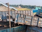 Officials said the goods train was supposed to slow down while passing by the station, but its speed was high. (Sourced) Officials said the goods train was supposed to slow down while passing by the station, but its speed was high. (Sourced)