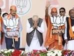 Prime Minister Narendra Modi spoke at three rallies in Surendranagar, Navsari and Jambusar as part of his campaign blitz in the final weeks of the election campaign. (ANI Photo)