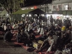 Wounded survivors of an earthquake are being treated in the yard of a hospital in Cianjur in Indonesia's Java. Wounded survivors of an earthquake are being treated in the yard of a hospital in Cianjur in Indonesia's Java.