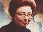 American geologist and oceanographic cartographer Marie Tharp. 