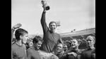 England’s Bobby Moore holds up the trophy after winning the 1966 World Cup. (Getty Images) England’s Bobby Moore holds up the trophy after winning the 1966 World Cup. (Getty Images)
