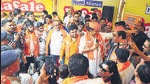 BJP’s Ravi Kishan addresses supporters in Surat on Monday. (ANI) BJP’s Ravi Kishan addresses supporters in Surat on Monday. (ANI)