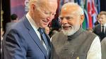 Prime Minister Narendra Modi and US President Joe Biden . (Arindam Bagchi /Twitter) Prime Minister Narendra Modi and US President Joe Biden . (Arindam Bagchi /Twitter)