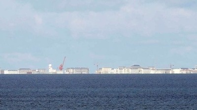 Chinese structures are pictured in Subi Reef in South China Sea. (Reuters File)