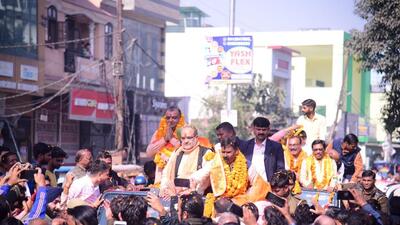 Uttar Pradesh BJP chief Bhupendra Chaudhary campaigning in Rampur Sadar. (SOURCED IMAGE ) Uttar Pradesh BJP chief Bhupendra Chaudhary campaigning in Rampur Sadar. (SOURCED IMAGE )
