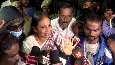 Nalini Sriharan was among the six convicts who were released by the Supreme Court. (ANI)