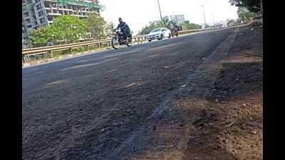 Driver had turned off the engine to save fuel and could not apply brakes when the heavy vehicle had gained speed on the steep slope. (In pic) Oil patches on Navale Bridge. (Ravindra Joshi/HT PHOTO) Driver had turned off the engine to save fuel and could not apply brakes when the heavy vehicle had gained speed on the steep slope. (In pic) Oil patches on Navale Bridge. (Ravindra Joshi/HT PHOTO)