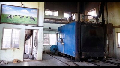 An animal incinerator (machine) near Naidu Hospital. (Rahul Raut/HT PHOTO) An animal incinerator (machine) near Naidu Hospital. (Rahul Raut/HT PHOTO)