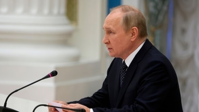 Kazakhstan Elections: Russian President Vladimir Putin is seen. (AP)