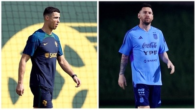 Ronaldo said that he would like to be the player to checkmate Messi (REUTERS) Ronaldo said that he would like to be the player to checkmate Messi (REUTERS)