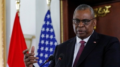 US Defense Secretary Lloyd Austin is seen. (Reuters)