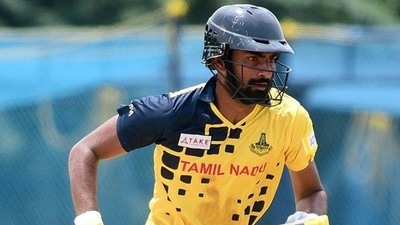 Tamil Nadu batter Narayan Jagadeesan smashed a double century in the 50-over match against Arunachal Pradesh (Twitter/LucknowIPL) Tamil Nadu batter Narayan Jagadeesan smashed a double century in the 50-over match against Arunachal Pradesh (Twitter/LucknowIPL)