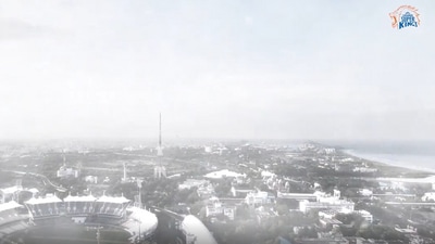 Screengrab of a video posted by IPL team Chennai Super Kings. CSK, known for viral hashtags #Yellove and #WhistlePodu, posted a video of fake snowfall in Chennai. (Twitter/CSK)