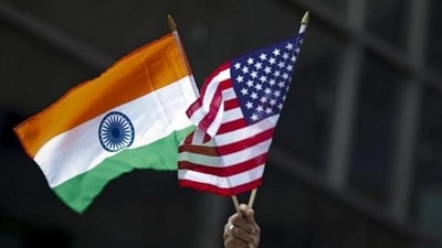 A man holds the flags of India and the US flag in New York. (Representational/ File photo) (REUTERS) A man holds the flags of India and the US flag in New York. (Representational/ File photo) (REUTERS)