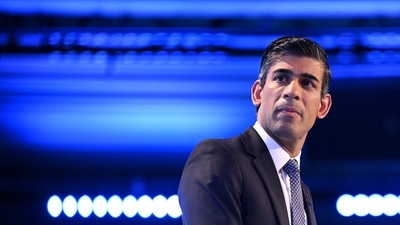 Britain's Prime Minister Rishi Sunak delivers a speech at the Confederation of Business Industry (CBI) annual conference at the Vox Conference Centre in Birmingham on Monday (AFP) Britain's Prime Minister Rishi Sunak delivers a speech at the Confederation of Business Industry (CBI) annual conference at the Vox Conference Centre in Birmingham on Monday (AFP)