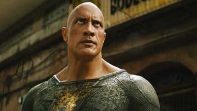 Dwayne Johnson in a still from Black Adam. Dwayne Johnson in a still from Black Adam.
