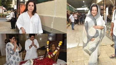 Tabassum Govil’s prayer meet in Mumbai. (Varinder Chawla) ( (Varinder Chawla)) Tabassum Govil’s prayer meet in Mumbai. (Varinder Chawla) ( (Varinder Chawla))