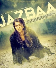 Jazbaa's first poster featuring Aishwarya Rai.