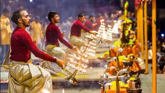 The famous Ganga Aarti of Varanasi. (Shutterstock File Photo)