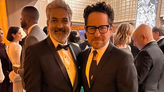 SS Rajamouli and JJ Abrams in Los Angeles. 