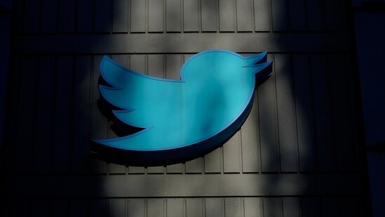 A sign at Twitter headquarters is shown in San Francisco, Friday, Nov. 18, 2022. (AP Photo/Jeff Chiu)(AP)
