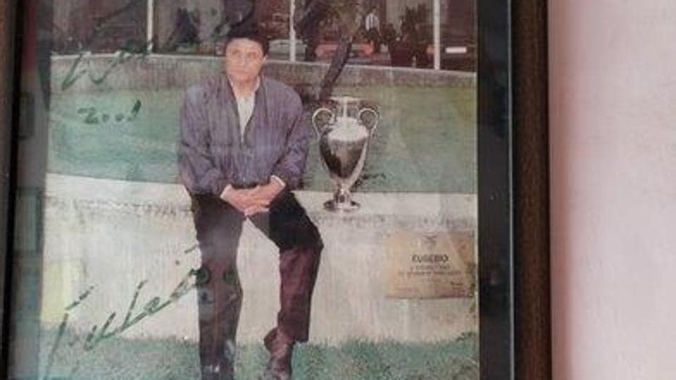An autograph of Eusebio da Silva Ferreira at the Marietta Café and Bar in Goa’s Panjim. (Sourced) An autograph of Eusebio da Silva Ferreira at the Marietta Café and Bar in Goa’s Panjim. (Sourced)