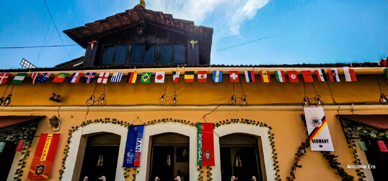 Football fan Anthony Fernandes has decorated his house in the Latin Quarter of Panjim with the FIFA World Cup colours. (Sourced) Football fan Anthony Fernandes has decorated his house in the Latin Quarter of Panjim with the FIFA World Cup colours. (Sourced)