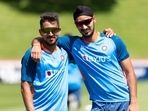 India's Arshdeep Singh and Umran Malik during a practice session India's Arshdeep Singh and Umran Malik during a practice session