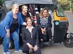Four US woman diplomats have taken to the streets of the capital with their "personalized auto-rickshaws. 