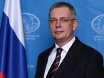 Russian ambassador Denis Alipov. Russian ambassador Denis Alipov.