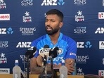 Hardik Pandya addresses the press after India vs New Zealand 3rd T20I