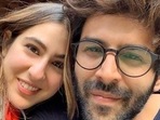 Sara Ali Khan and Kartik Aaryan in a pic from the time when they worked together on Love Aaj Kal.
