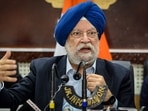 Union Minister for Petroleum & Natural Gas and Housing and Urban Affairs Hardeep Singh Puri addresses a press conference during his visit to the Kashmir. Union Minister for Petroleum & Natural Gas and Housing and Urban Affairs Hardeep Singh Puri addresses a press conference during his visit to the Kashmir.