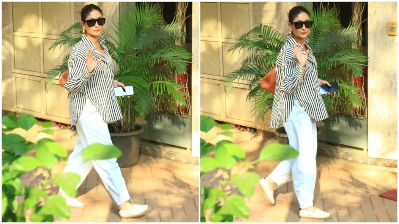 Kareena Kapoor Khan elevates everyday lazy dressing with striped shirt, baggy pants and cool accessories. We love it