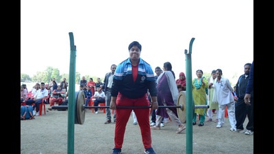 Ichha Patel, 18, lifted 180 kgs and earned a gold medal at the event. (HT photo)