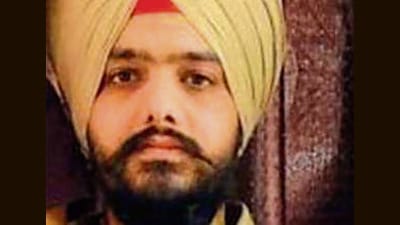 Rashpreet Singh, 35, the sacked ASI booked for rape, murder of 23-yr-old nurse. (HT Photo)