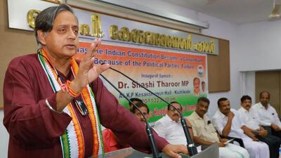 Shashi Tharoor reiterated that his only attempt is to strengthen the party and said that nobody will have to worry about his Malabar tour. (PTI) Shashi Tharoor reiterated that his only attempt is to strengthen the party and said that nobody will have to worry about his Malabar tour. (PTI)