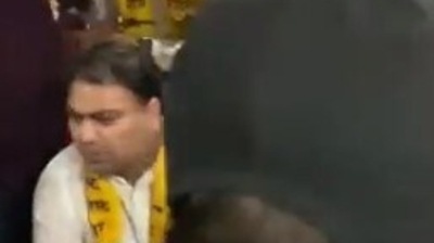 AAP MLA Gulab Singh Yadav was reportedly thrashed on Monday. AAP MLA Gulab Singh Yadav was reportedly thrashed on Monday.