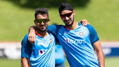 India's Arshdeep Singh and Umran Malik during a practice session (BCCI Twitter) India's Arshdeep Singh and Umran Malik during a practice session (BCCI Twitter)