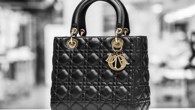 The image shows iconic Lady Dior bag coined after Princess Diana. (Dior)