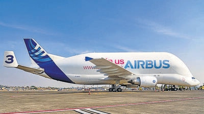 Aviation geeks fly high as Airbus Beluga, Embraer E 192–E2 land in city Aviation geeks fly high as Airbus Beluga, Embraer E 192–E2 land in city
